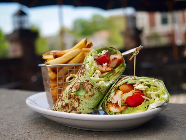 Blackened Shrimp Wrap.