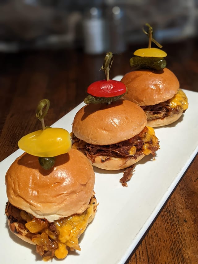 Guinness Short Rib Sliders.