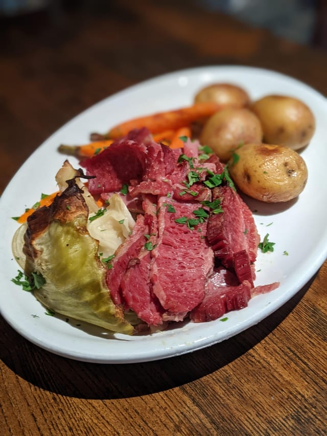 Corned Beef and Cabbage.